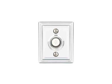 Emtek 2404 Brass Wilshire Door Bell Cover